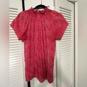 Rungolee Katarina Silk Blouse, Red, Small